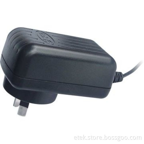 18W Switching Power Adapter with Australian AC Plug, 50 to 150mV Maximum Ripple and Noise Output